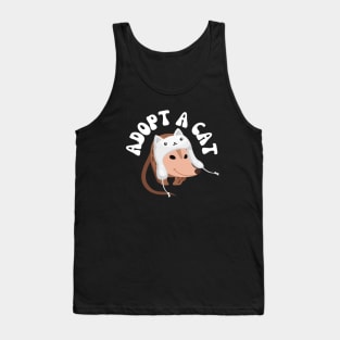 Adopt A Cat Possum Tank Top